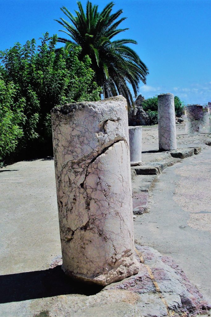 Vestiges du site archéologique de Carthage, en Tunisie.