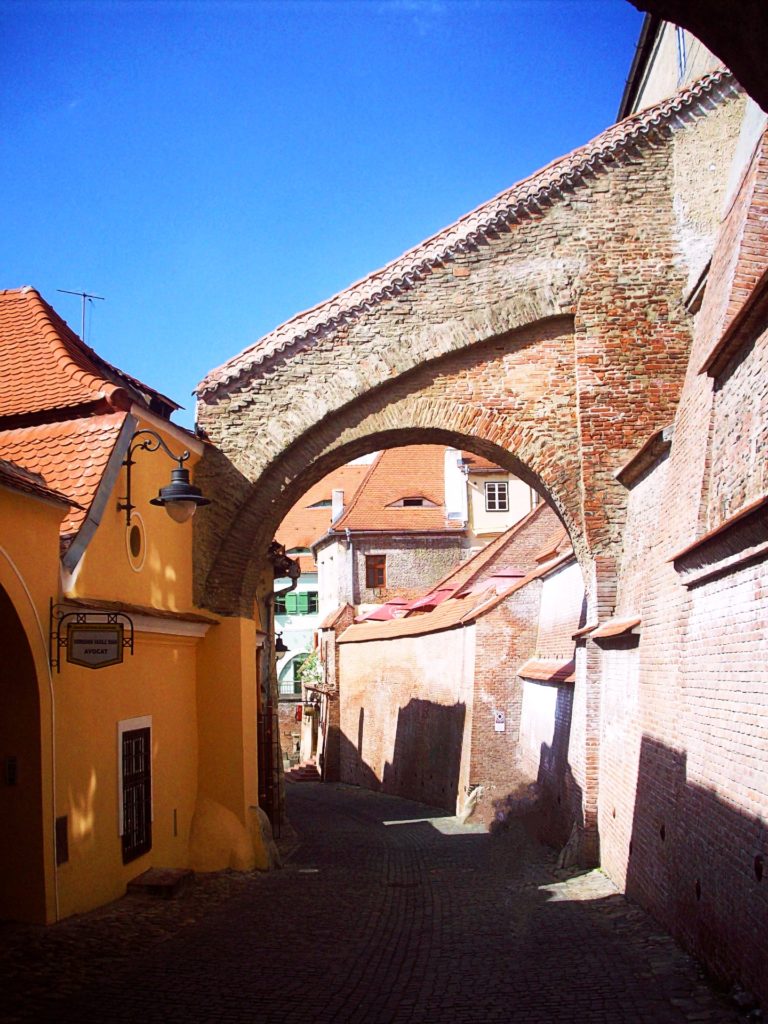 Ruelles de Sibiu, Transylvanie.