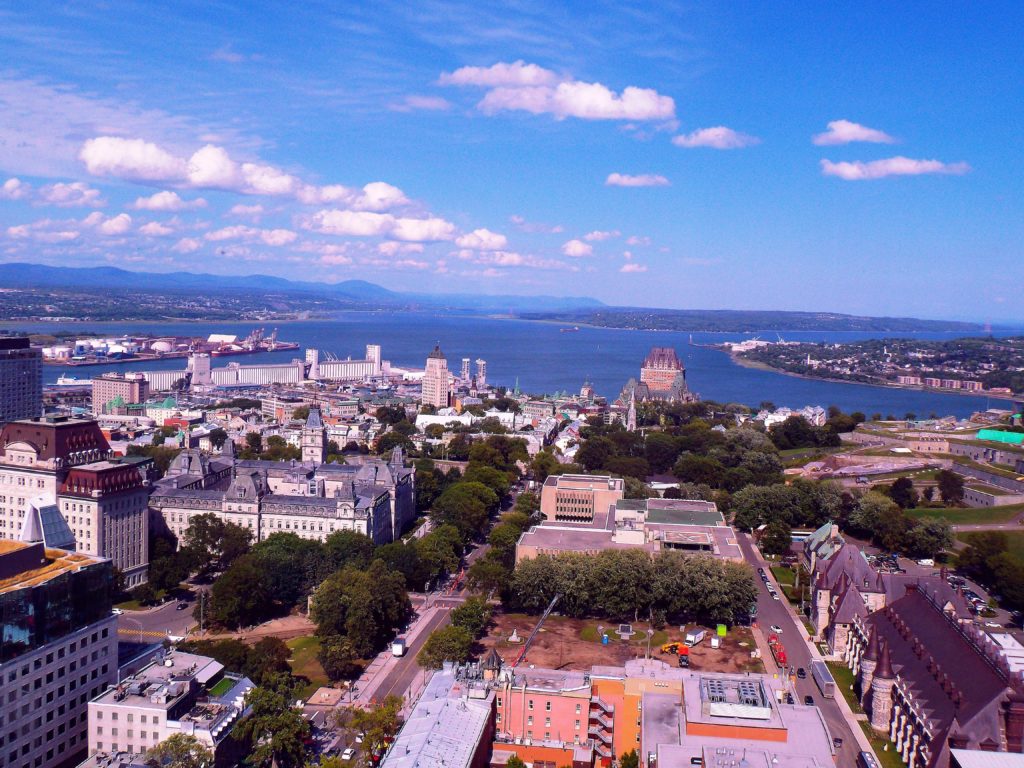 Vue sur la ville de Québec.