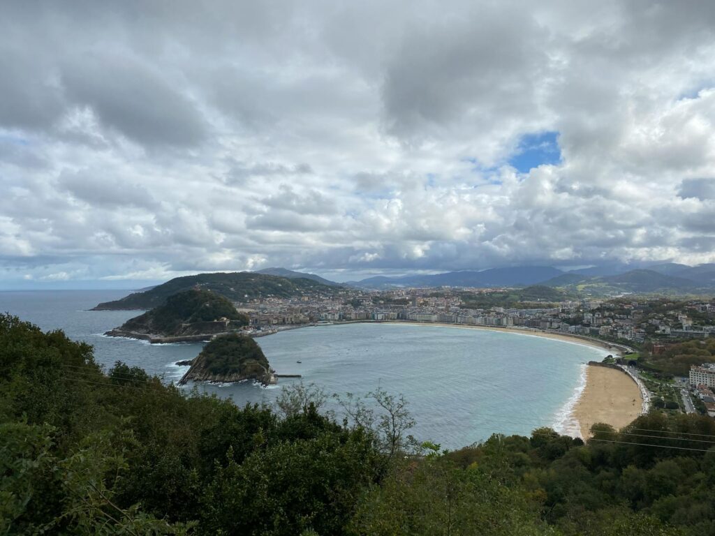 panorama of san sebastian bay basque country spain